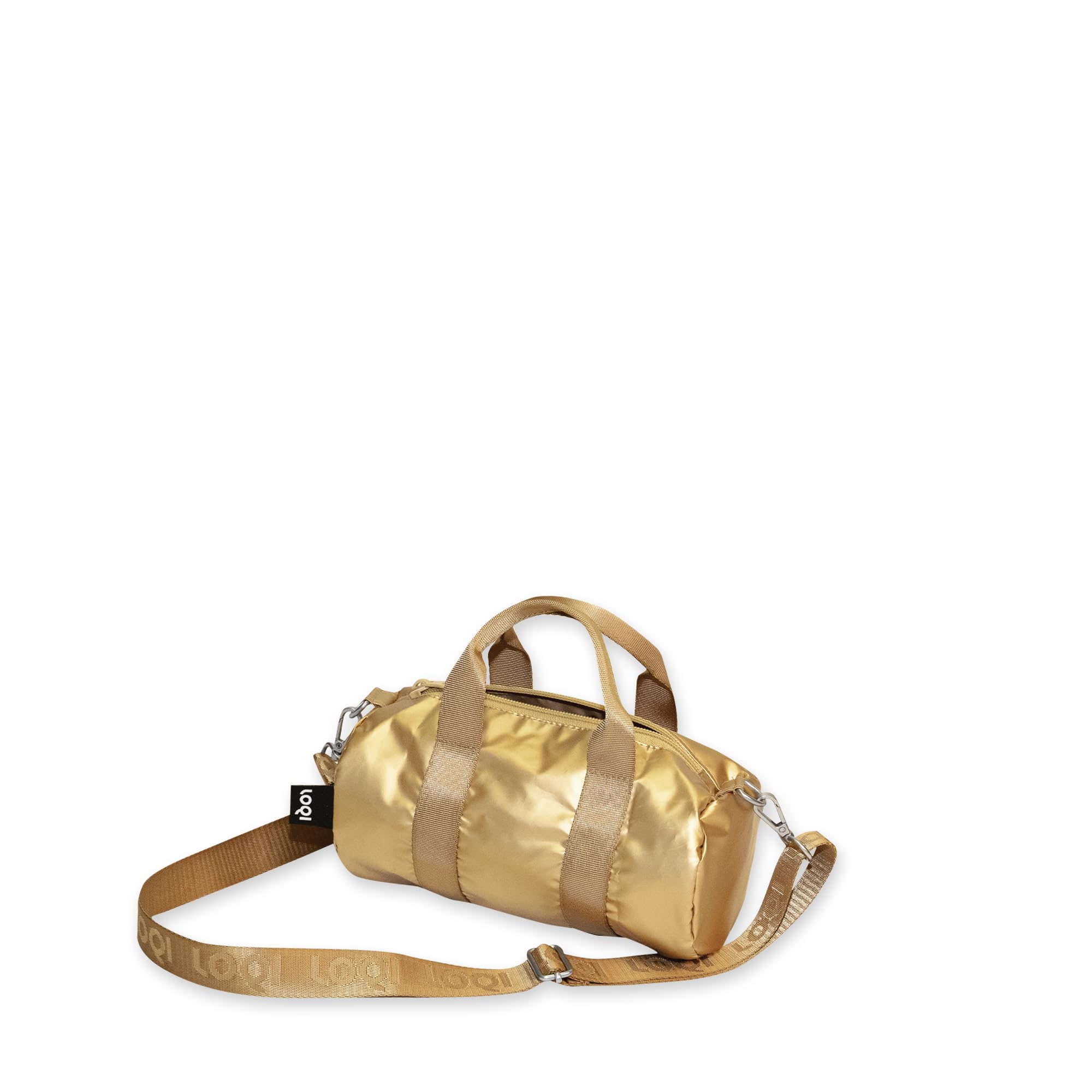 LOQI METALLIC Gold Small Weekender