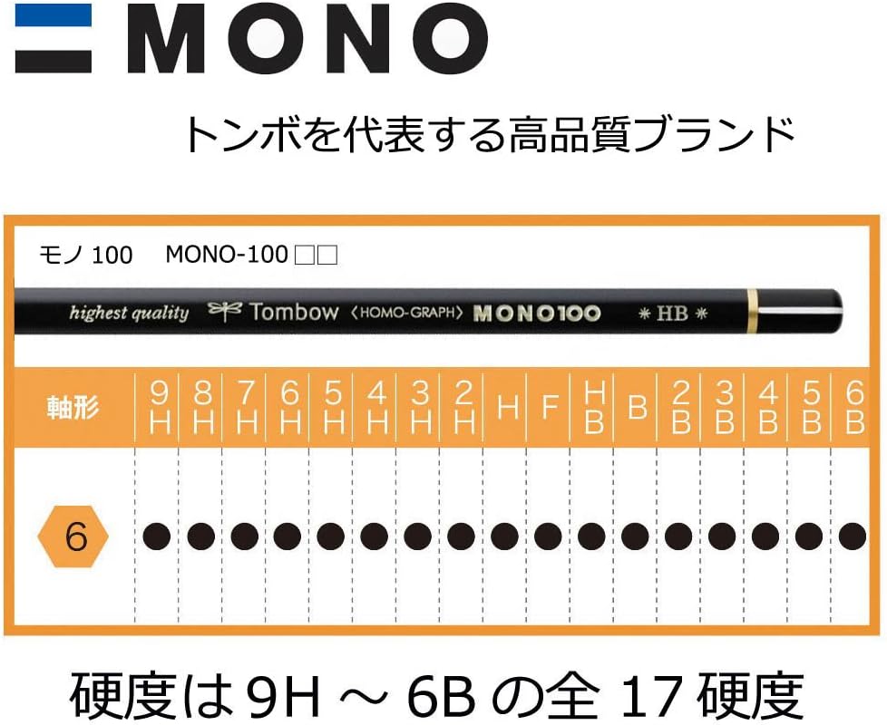 Tombow Mono 100 6B Pencils (Box of 12)