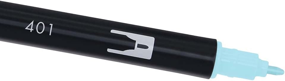 Tombow ABT Dual Brush Pen, ABT-401, pen with two tips, perfect for hand lettering and bullet journaling, water colourable, aqua