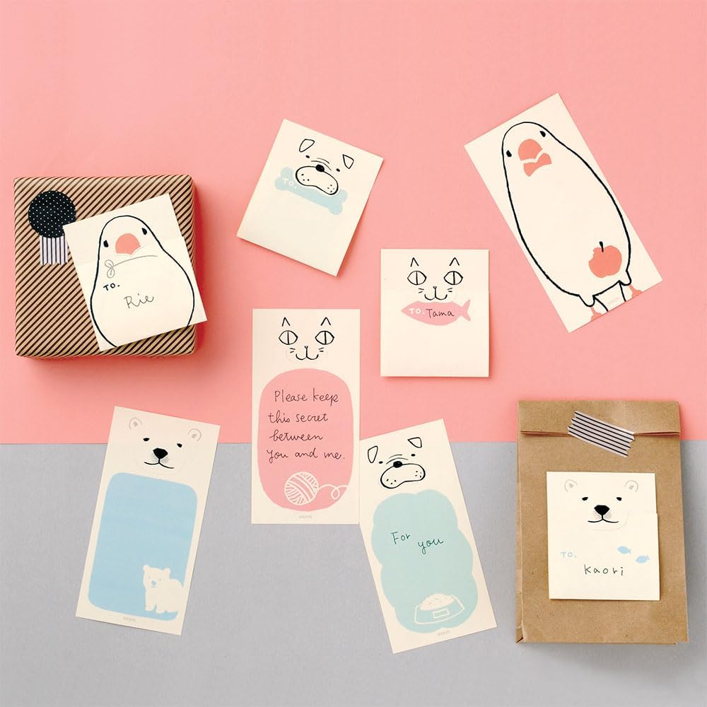 DESIGNPHIL Midori 11428006 Sticky Paper Secret Cat Pattern