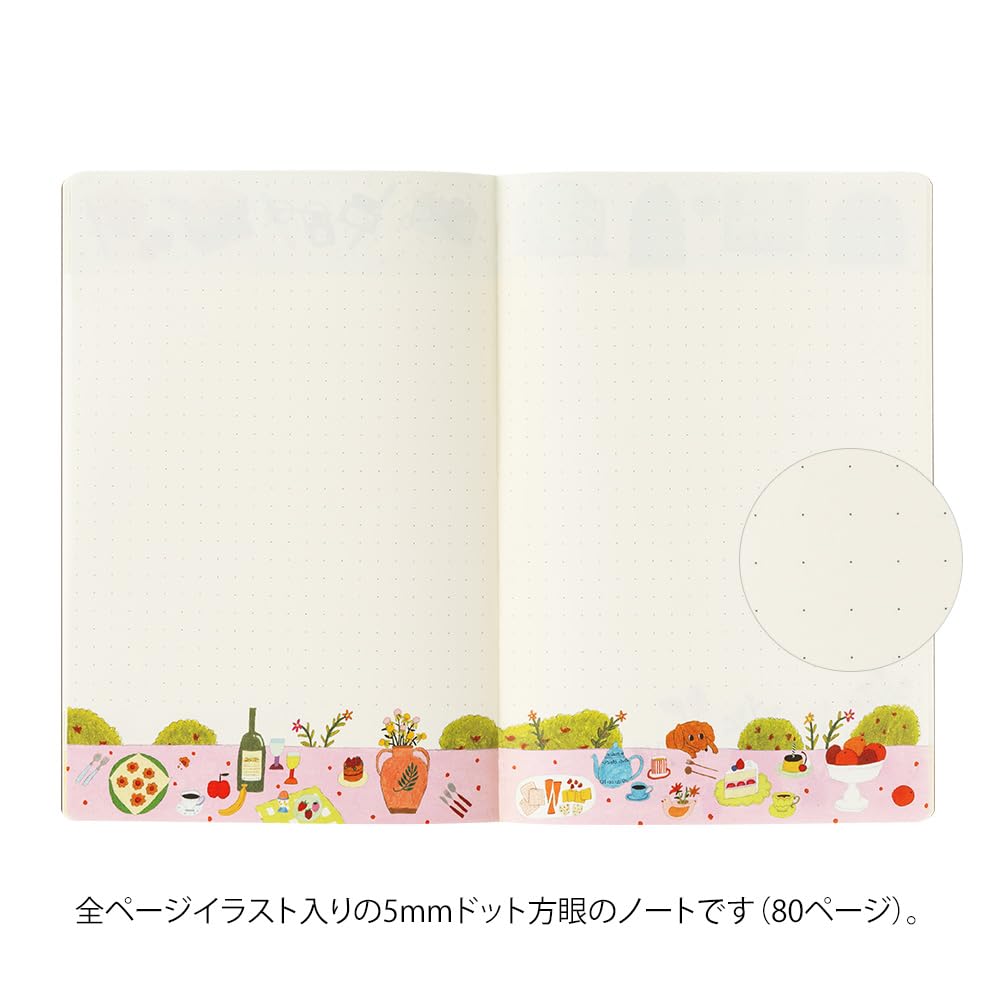 Midori 15355006 Notebook, Loose Log My Life Pattern, B6