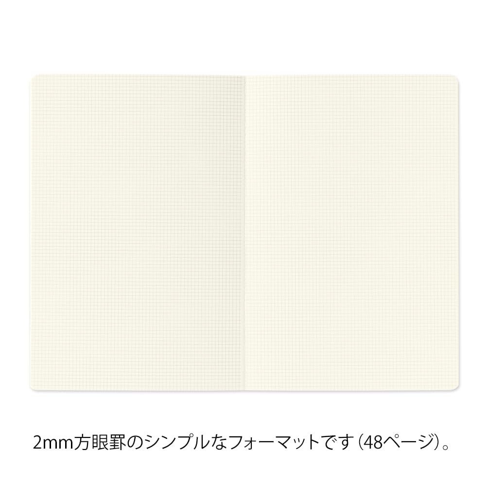 Midori 15358006 Notebook, Loose Log, Graph Rule, 0.1 inch (2 mm), B6