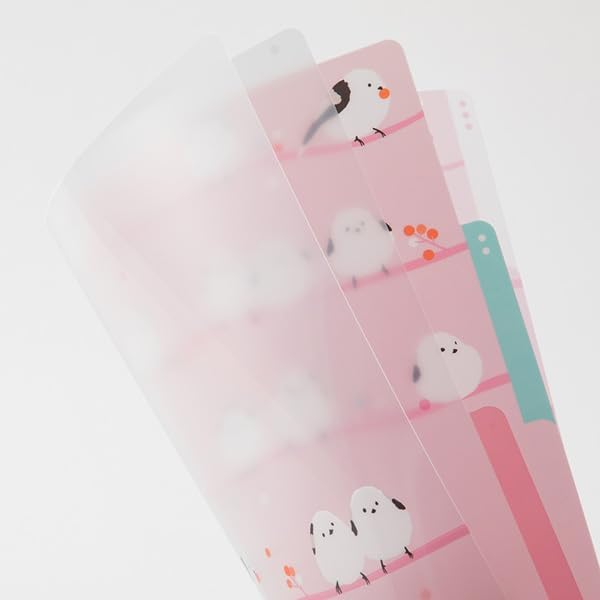 Midori 35481006 3-Pocket Clear Holder A4 Shimahaga Pattern