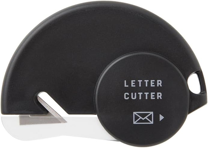 Midori Letter Opener, Letter Cutter, Black A 35552006