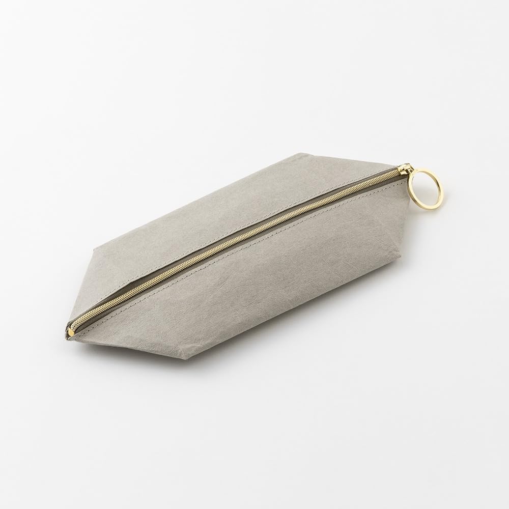 Midori 41840006 Pen Case Pen Tray Pouch, Gray