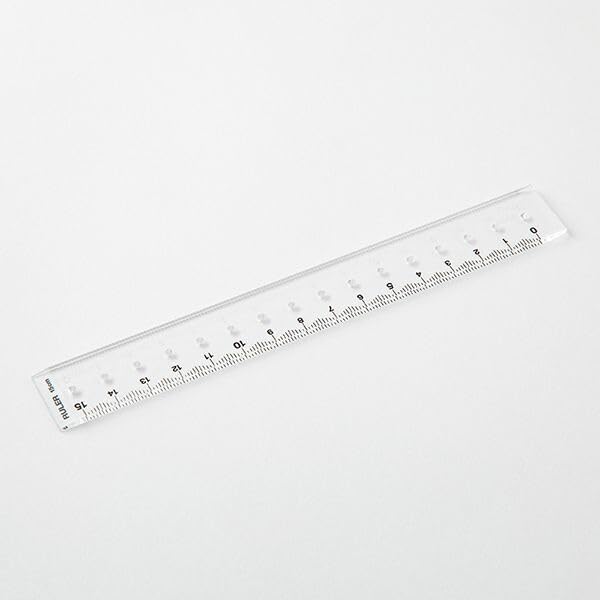 Midori 42293006 Ruler 5.9 inches (15 cm), Transparent A
