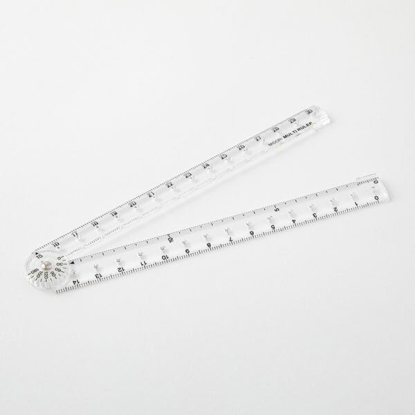 Midori 42301006 Multi Ruler, 11.8 inches (30 cm), Transparent A