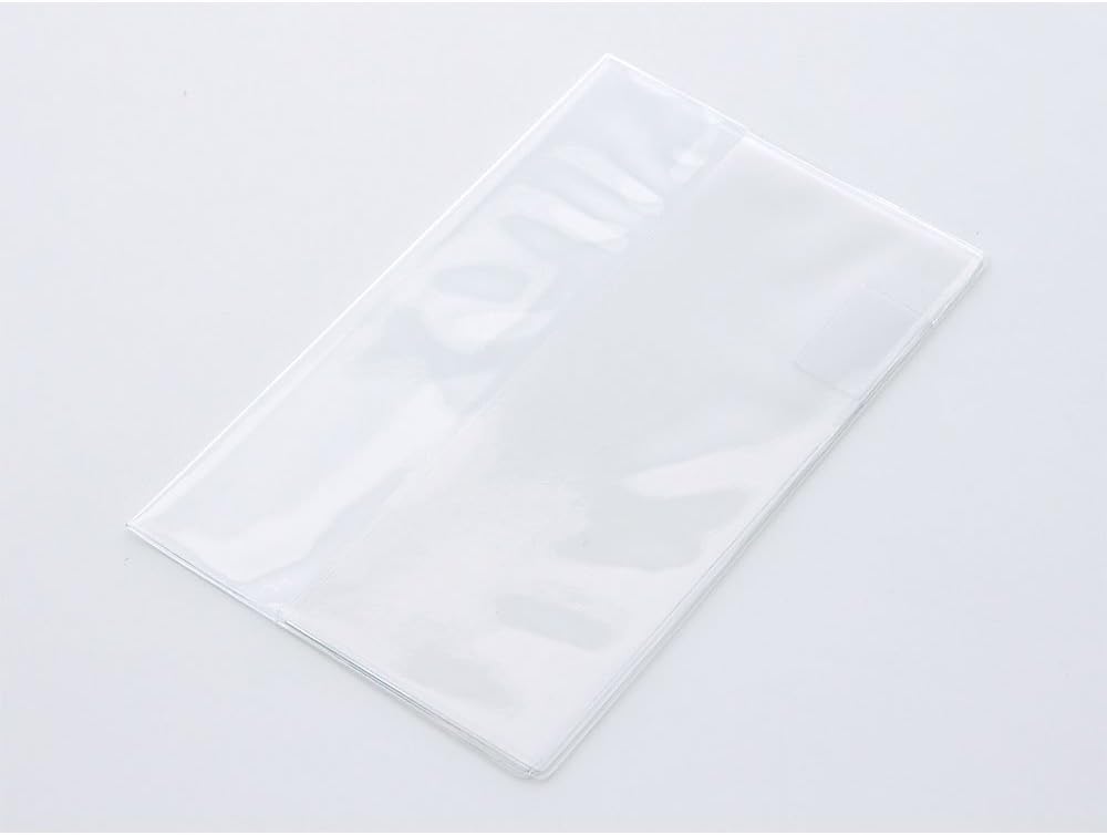 Midori 49359006 – Crystal Clear Plastic Case for Notebook, Size M