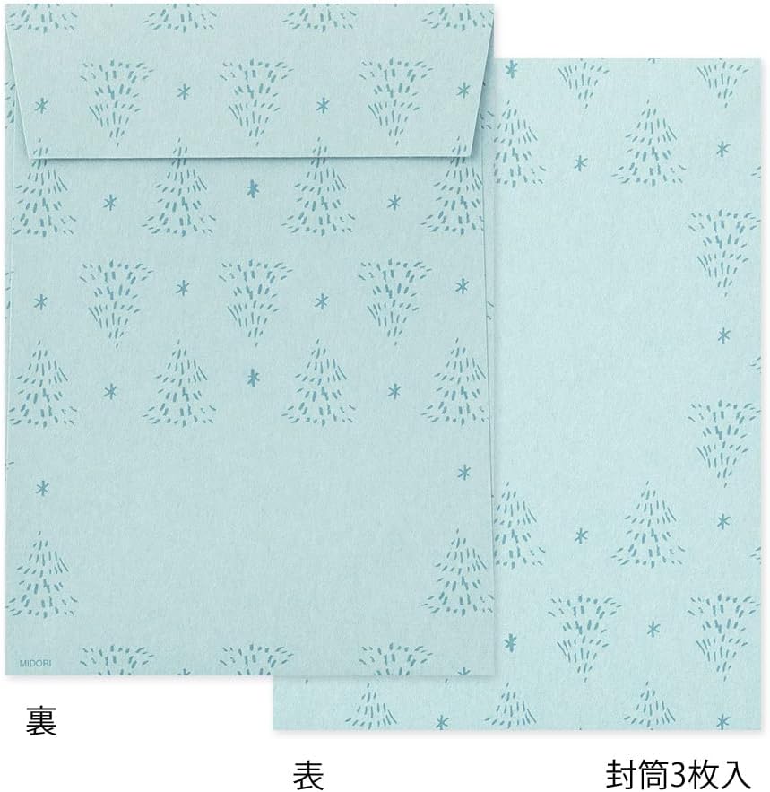 Midori 86925006 Letter Set, Die Cut, Grouse Pattern
