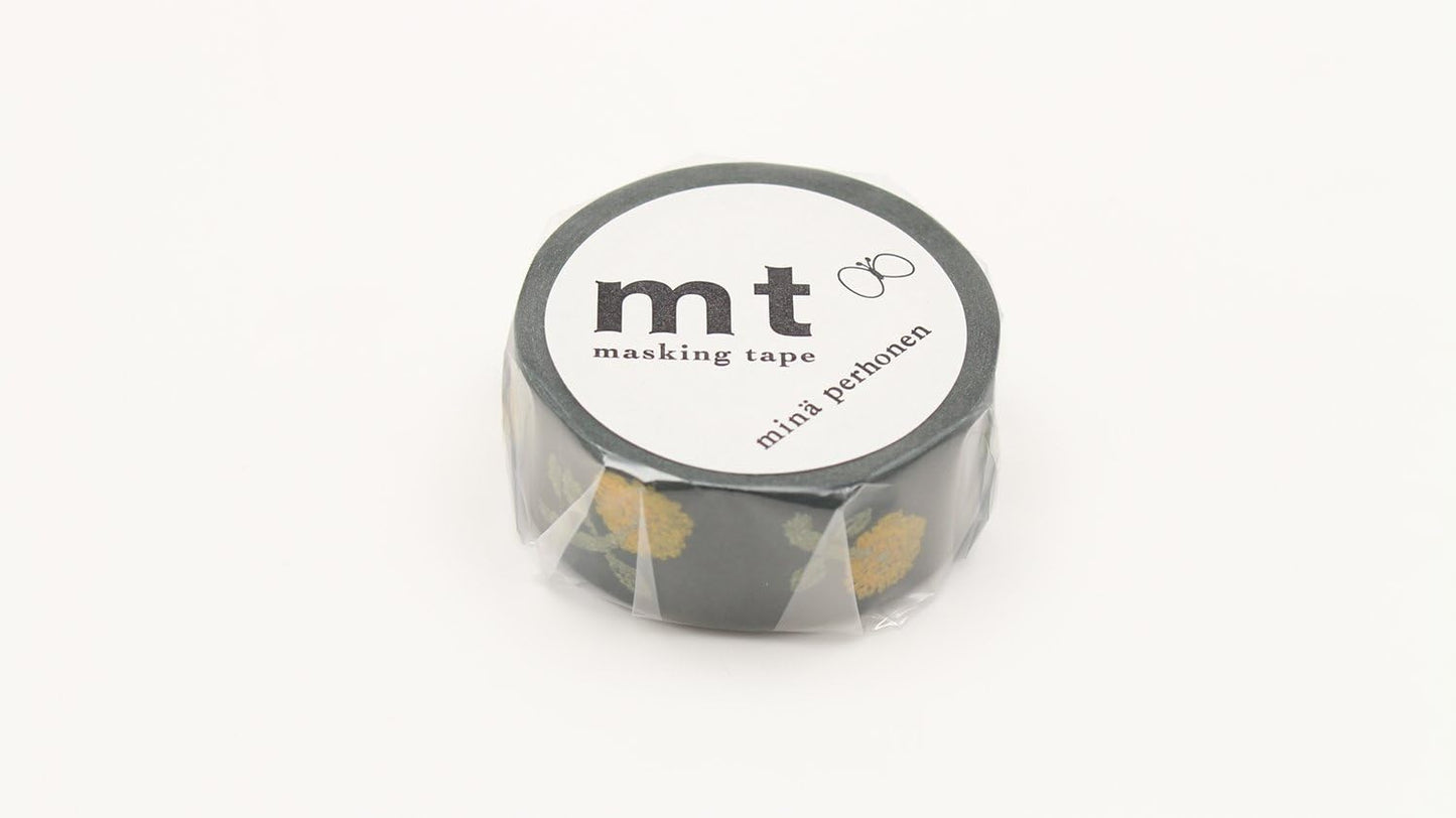 MT Mina Perhonen "Skip" Washi Masking Tape, Yellow,Green