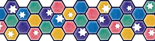 MT Fab 'Estrellas y Azulejos' - Cinta adhesiva troquelada Washi (45 mm x 3 m, 1 rollo