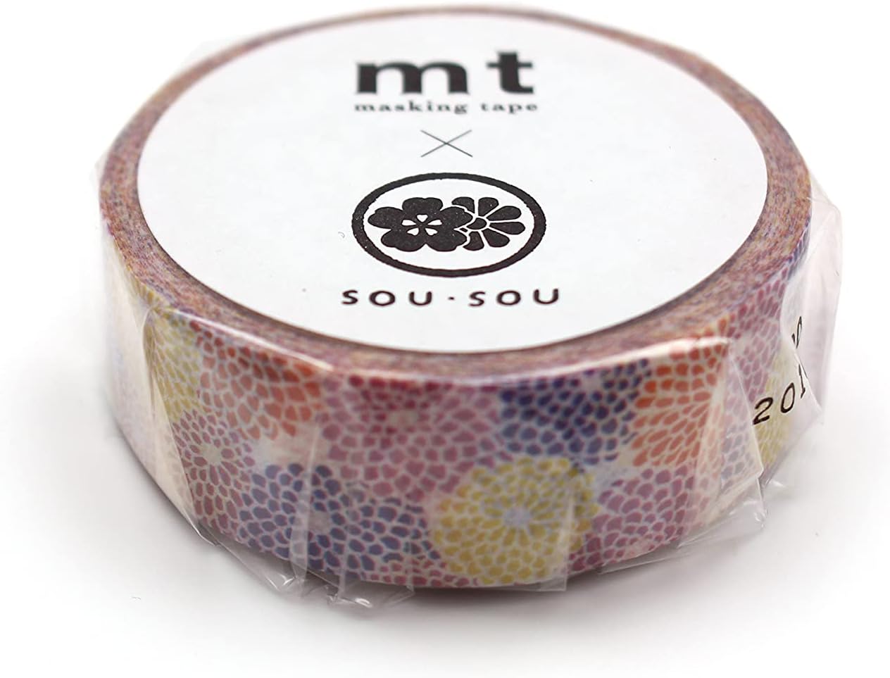 MT SOU SOU Washi Masking Tape 15mm x 7m - kiku zukushi
