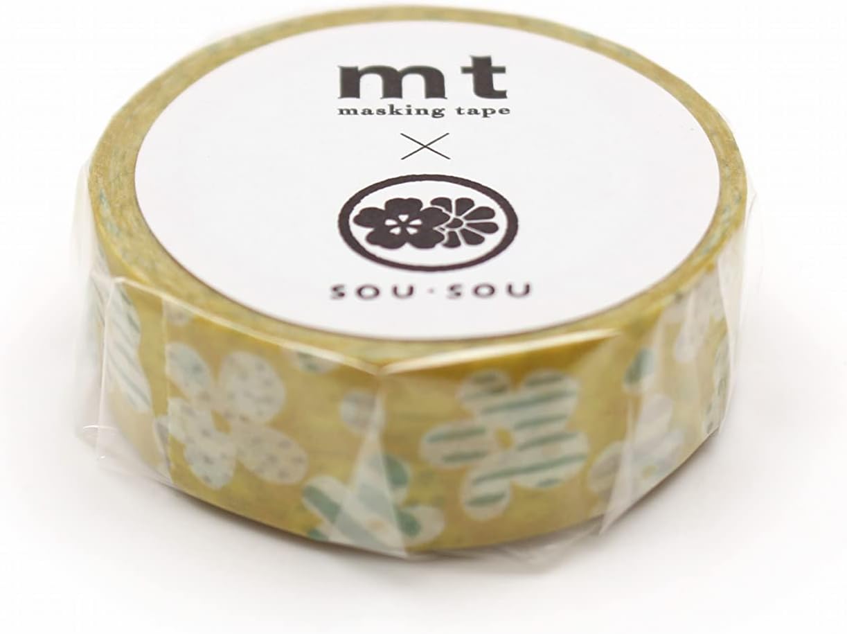 MT SOU SOU Washi Masking Tape 15mm x 7m - Blooming
