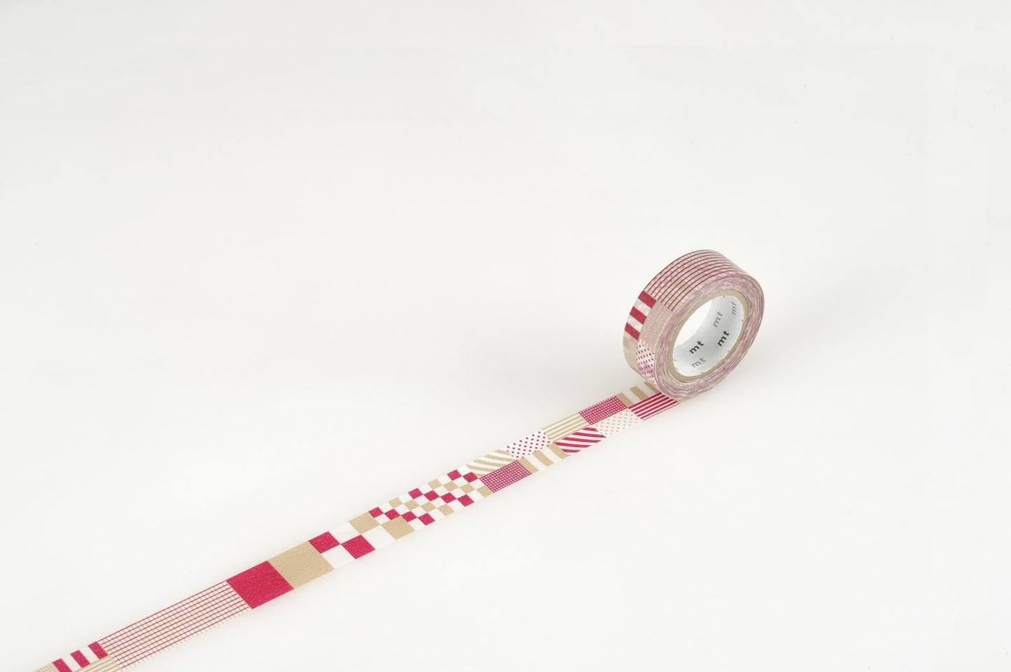mt Washi Tape 1P deco 15mm x 7m Mix Red
