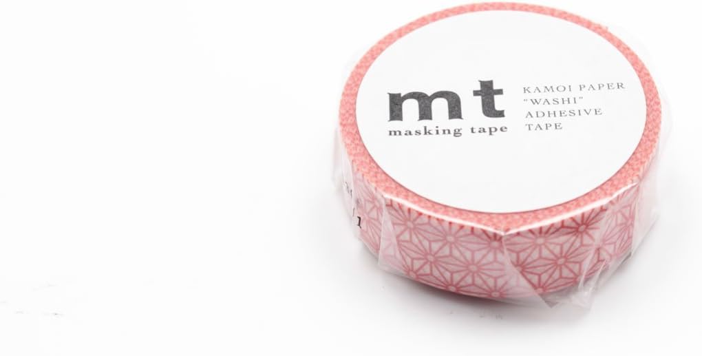 mt Asanoha Shuaka Washi Masking Tape Roll - Red