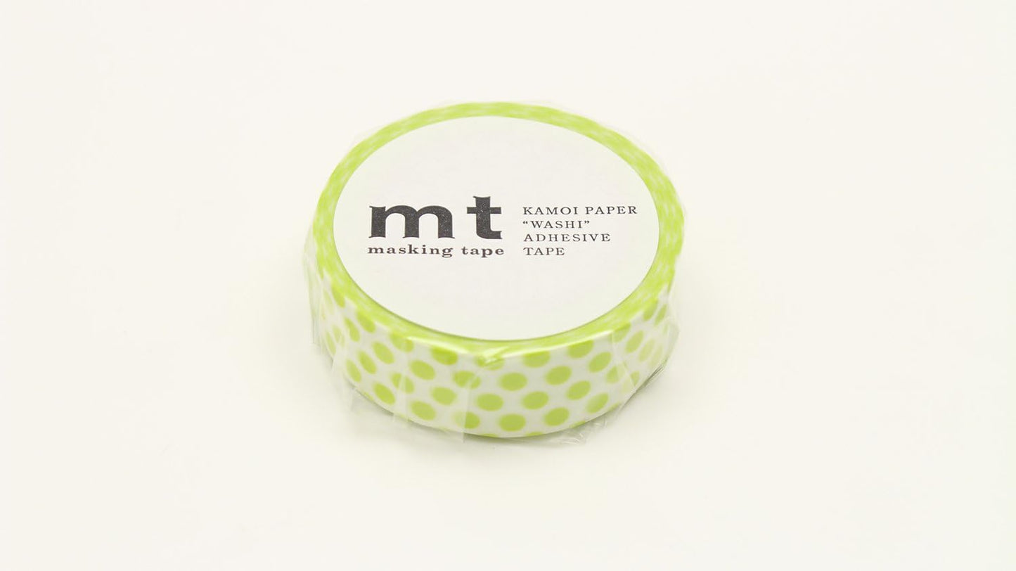 MT Masking Tape DOT LIME, verde lima (MT01D362Z