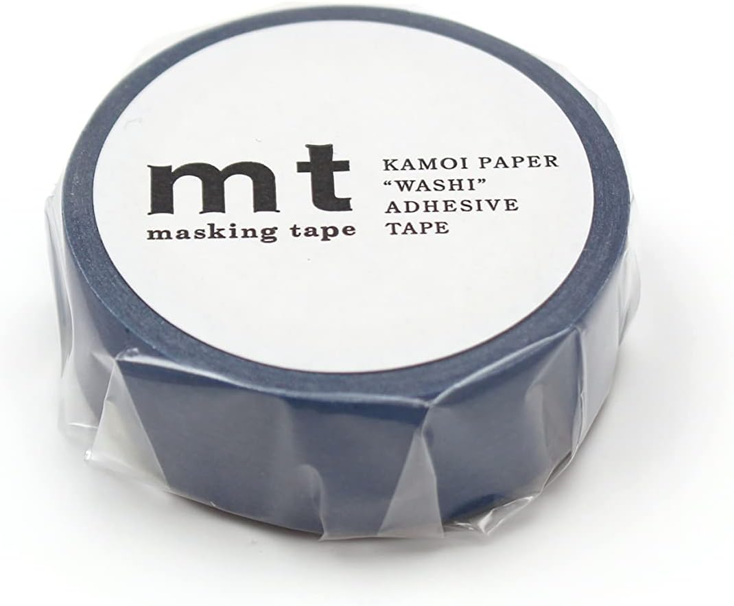 MT Washi Masking Tape - Smoky Blue - 1 Roll