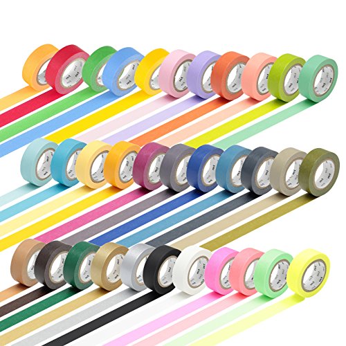 MT Solids Washi Masking Tape : 3/5" x 23' (Auban