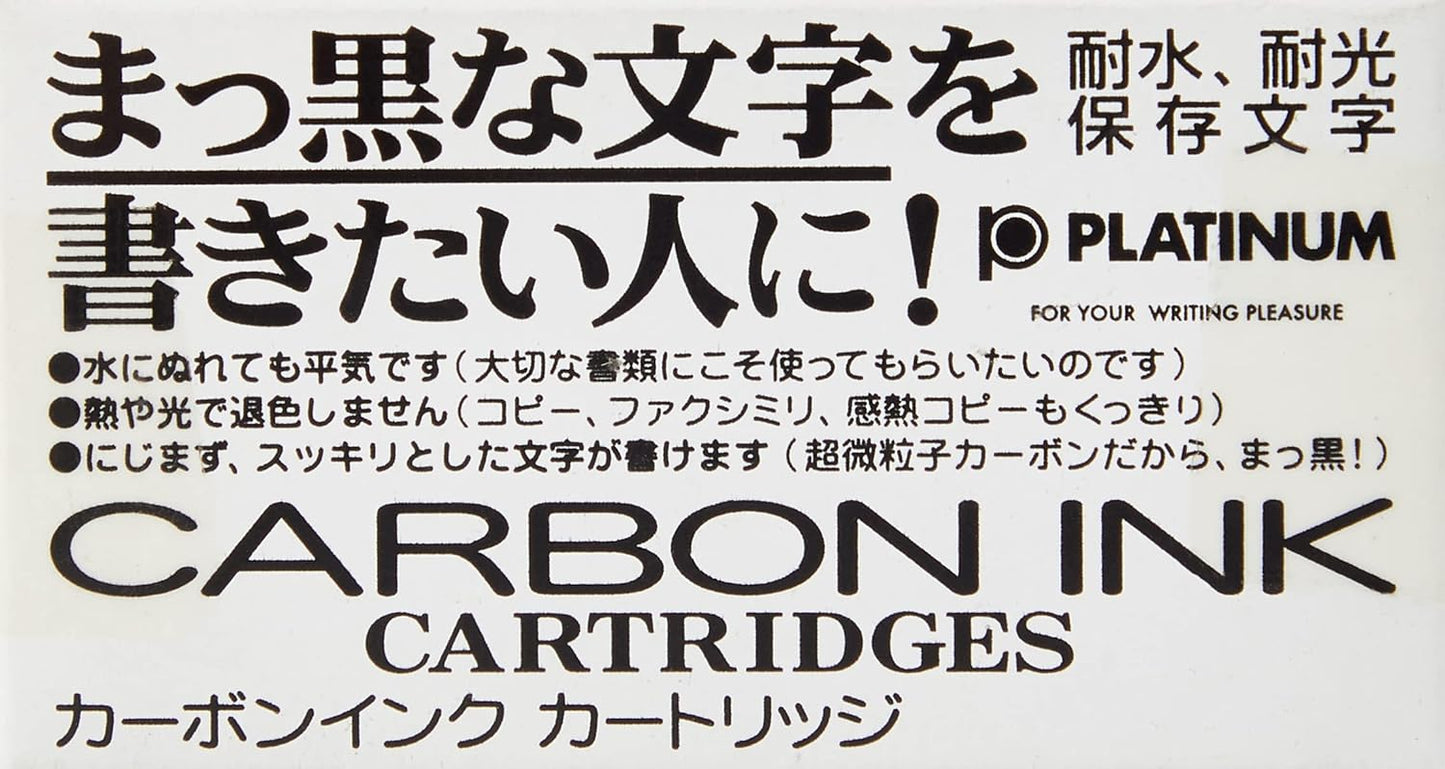 PLATINUM Cartuchos de tinta Carbon - Negro