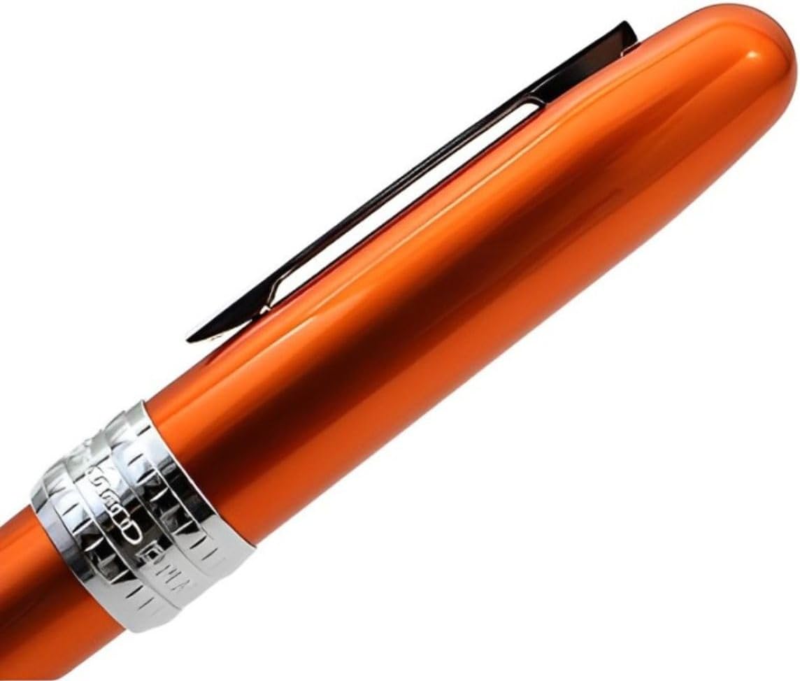 PLATINUM Plaisir PGB-1000#25 Fountain Pen/Nib Thicknesses: Fine/Colour: Nova Orange/Handmade/Plastic Packaging/Fountain Pen
