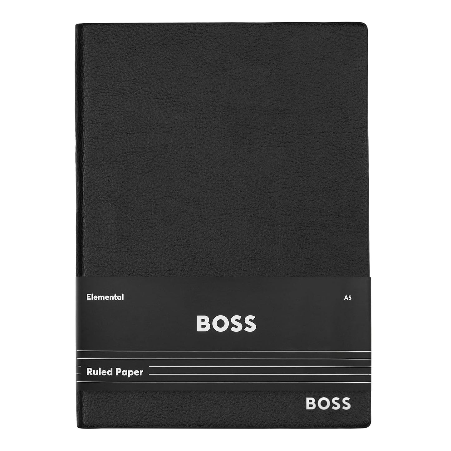 Hugo Boss A5 Essential Storyline Black Lined Notebook - Black - HNH121AL