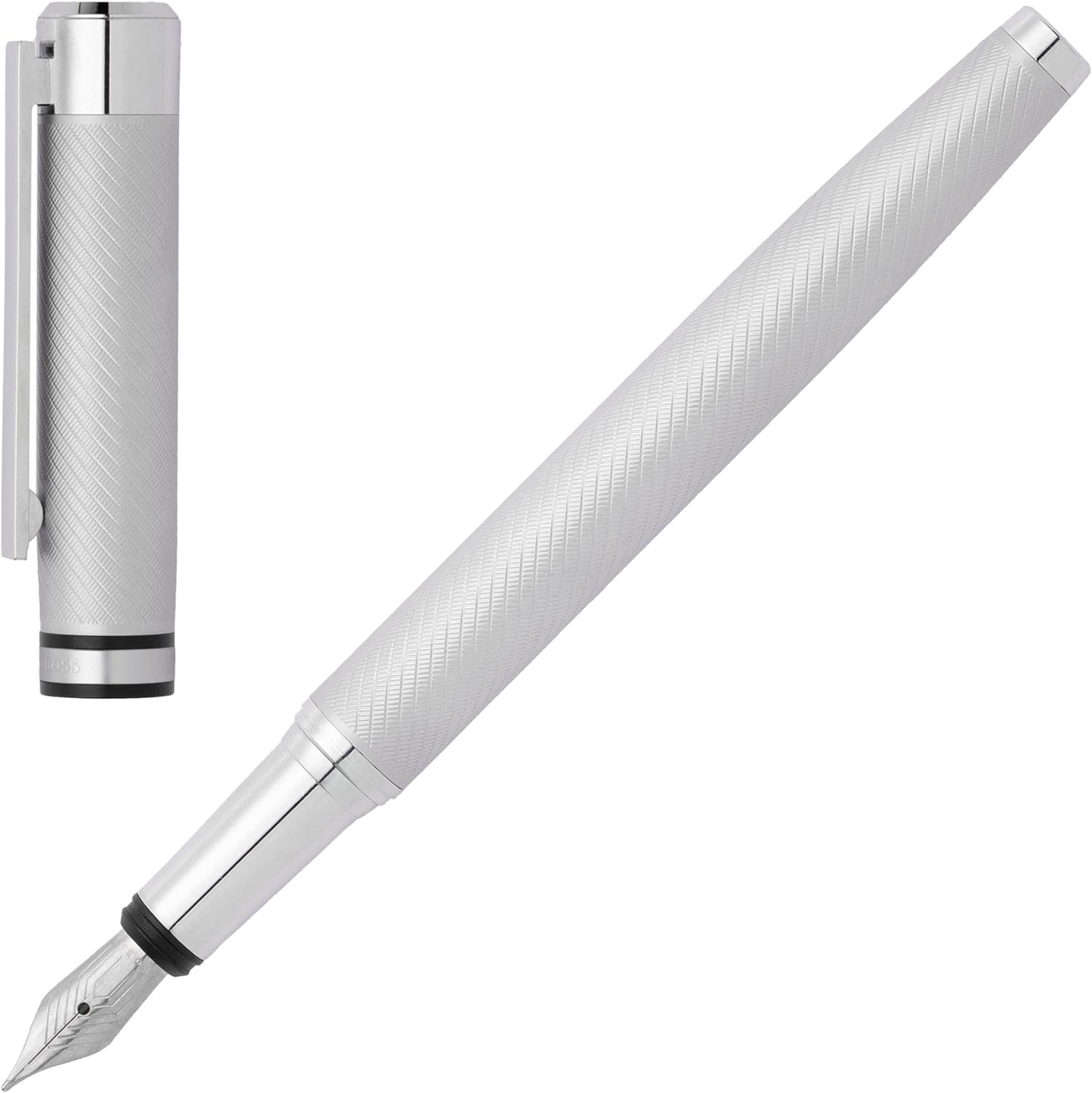 Hugo Boss Filament Chrome Fountain Pen