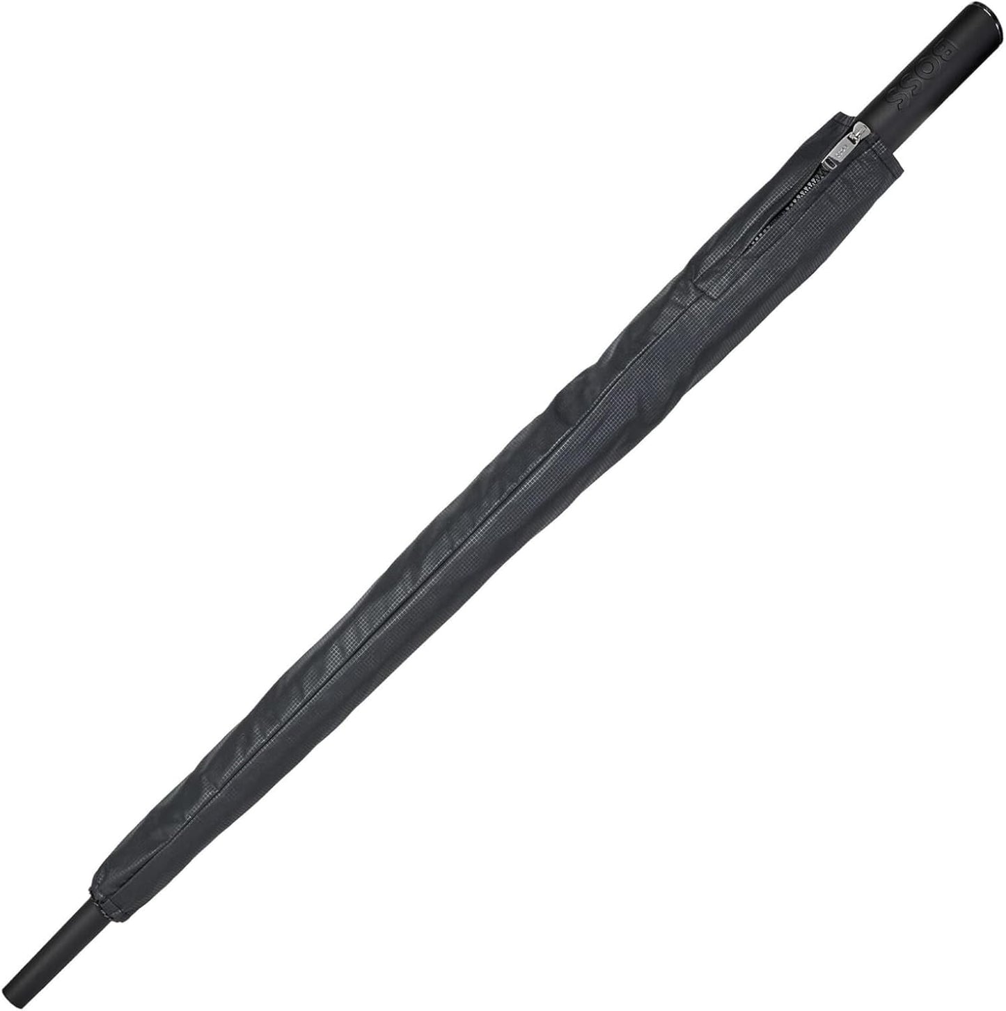 Hugo Boss HUN304A Loop Umbrella Made of Polyester in Black, Dimensions Open: Length Approx. 80 cm, Diameter Approx. 115 cm