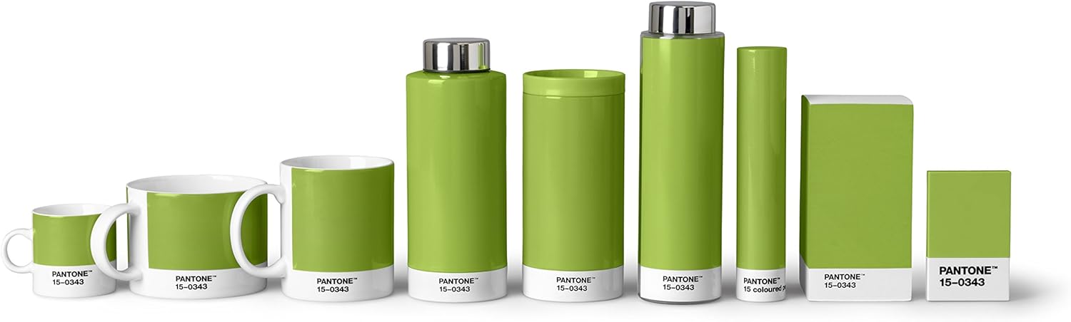 Copenhagen Design Pantone Drinkfles, Tritan (Plastic) Waterfles, 500 Ml, Groen, Groen 15-0343, Kleur Van Het Jaar 2017, Paars, Één Maat