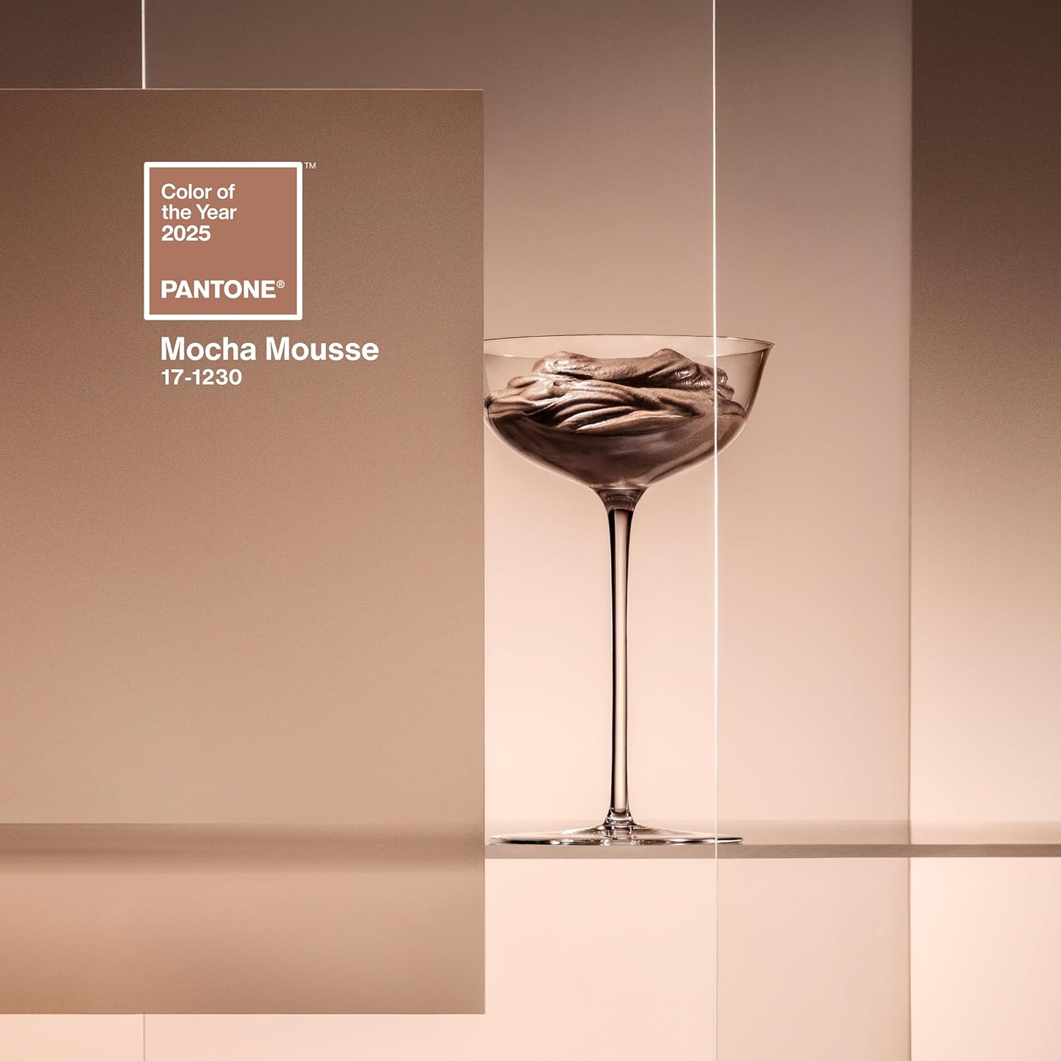 Pantone Key Chain Short, Colour of the Year 2025: Mocha Mousse 17-1230, Mocha Mousse 17-1230, kurz