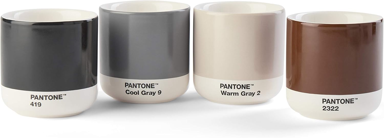 Copenhagen.design Pantone Cortado Thermo Cup, Black, Ceramic, One Size