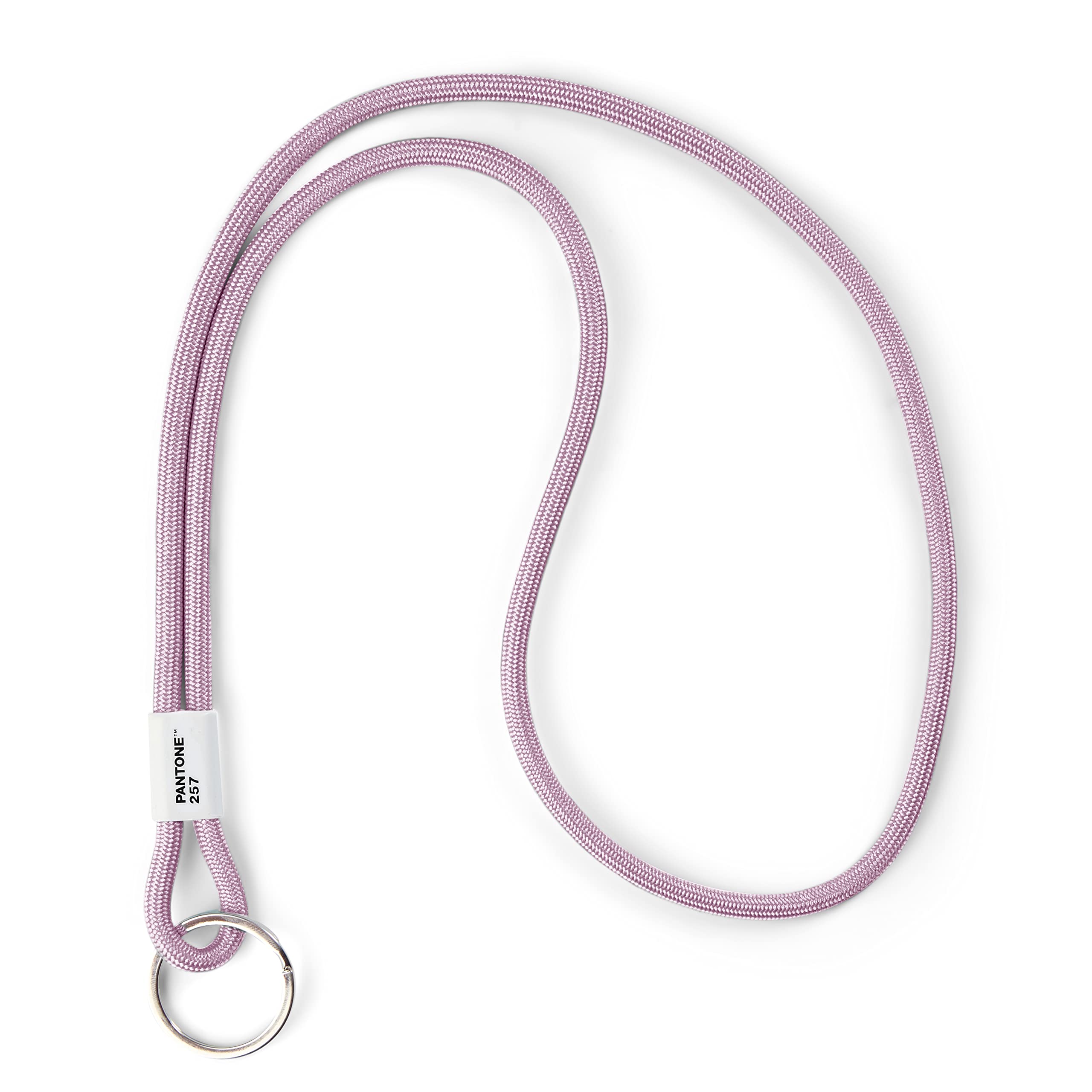 Pantone Design Lanyard Key Chain Long | Keyring Robust and Colourful | Long | Light Purple 257, Light Purple 257, lang