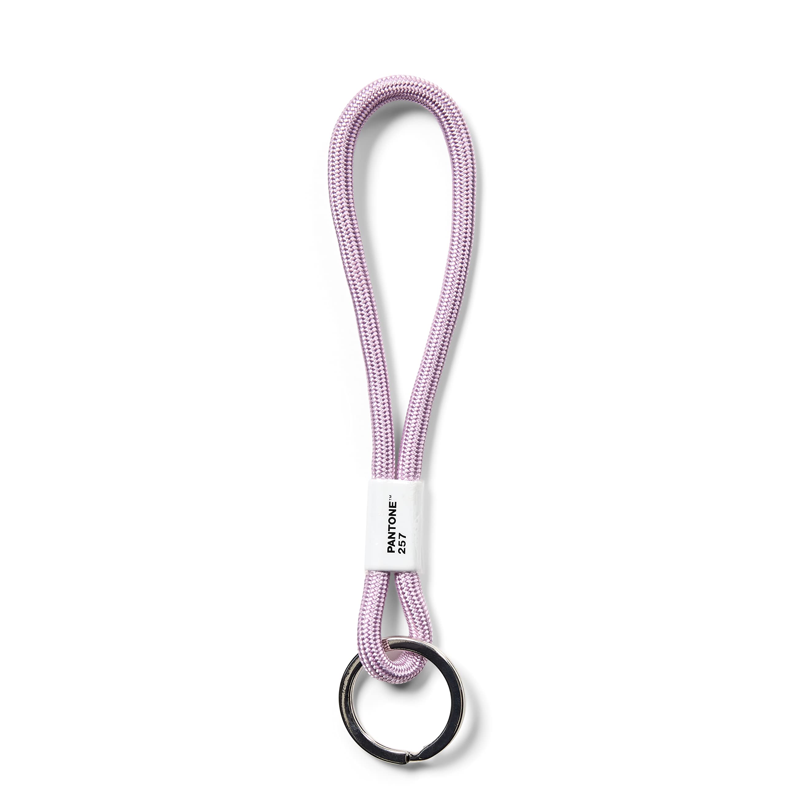 Pantone Design Lanyard Key Chain Short | Keyring Robust and Colourful | Short | Light Purple 257, Light Purple 257, kurz