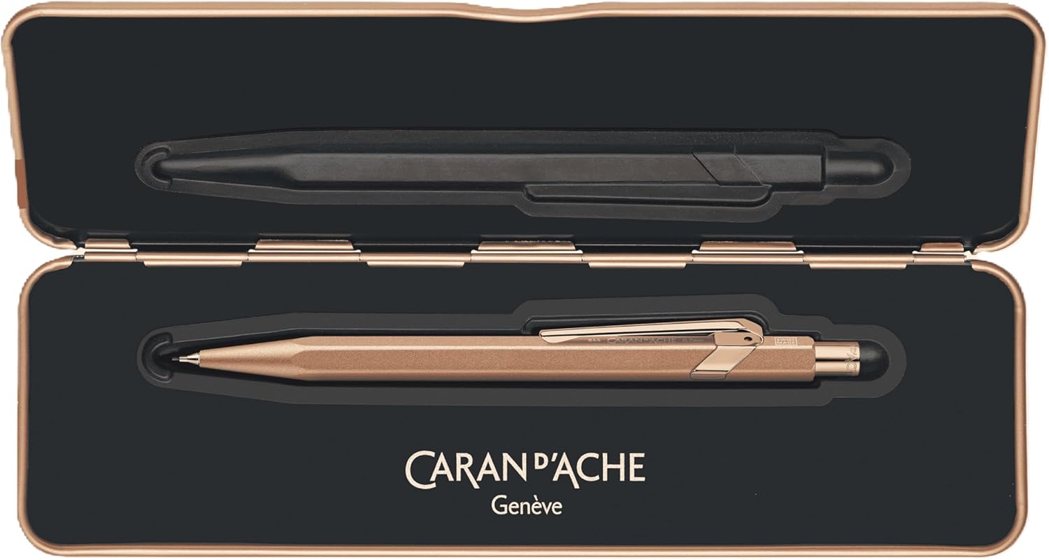Caran d'Ache 844 Mechanical Pencil 0.7MM - Brut Rosé in Slimpack Case, Pink, One Size