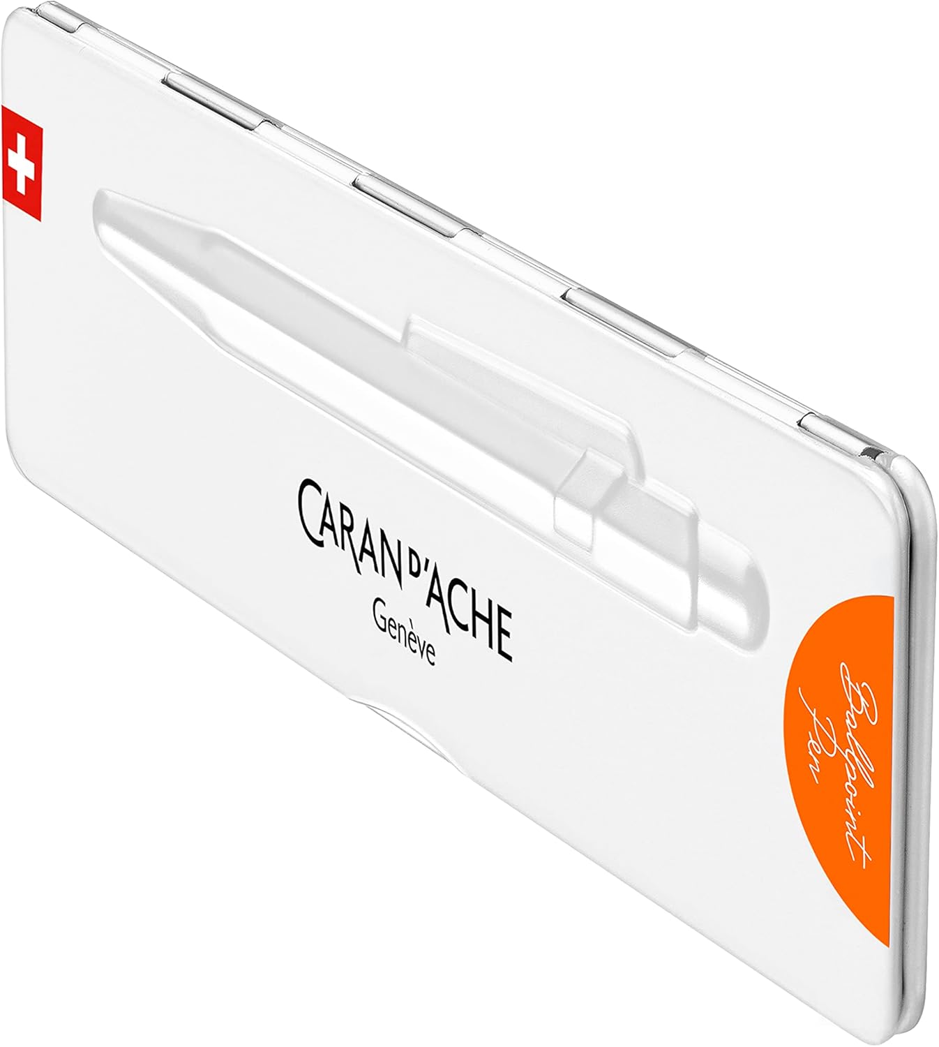 Caran d'Ache Bolígrafo 849 Colormat-x en color naranja con estuche, 0849.776, 1 unidad (1 unidad