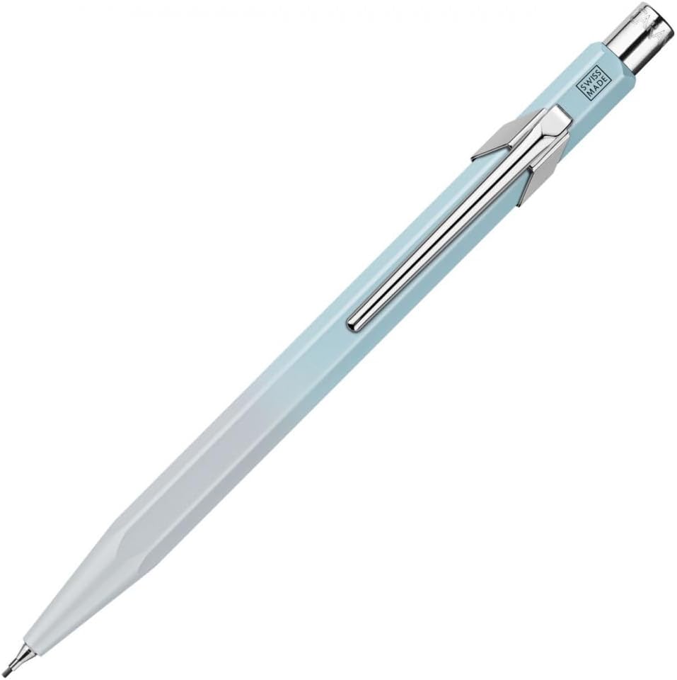 CARAN D'ACHE Caran d'Ache - Juego de regalo 849 Spring Mist 8490-704, bolígrafo a base de aceite + lápiz mecánico, edición limitada de 0,5 mm