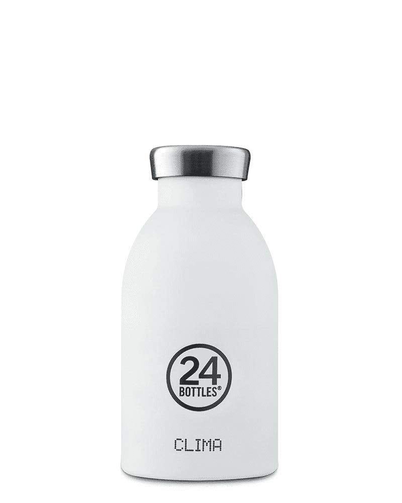 24Bottles Clima Insulated Bottle (330ml) - Ice White