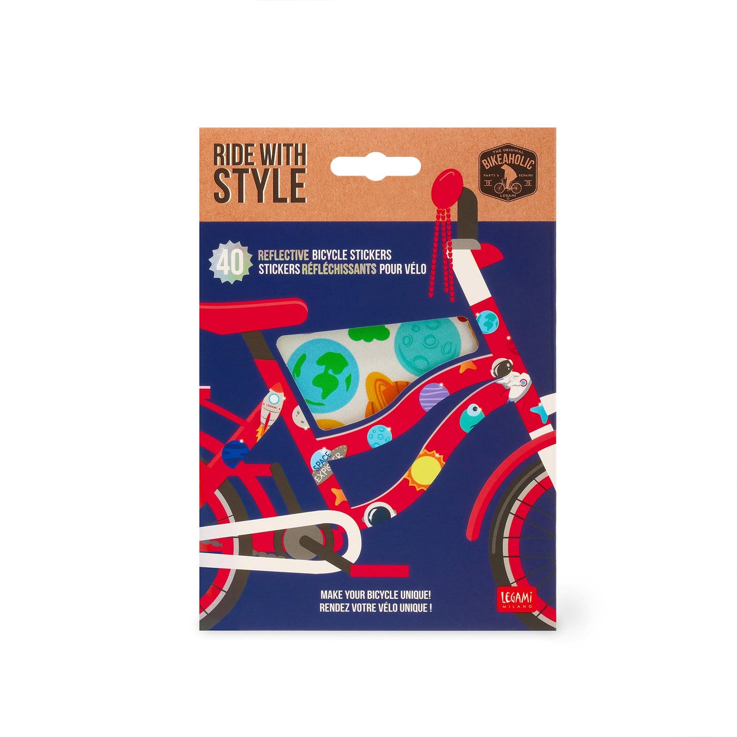 LEGAMI Reflective Stickers for Bicycle-Ride with Style, Reflective Stickers, Sun and Rain Resistant, Easy to Apply and Remove