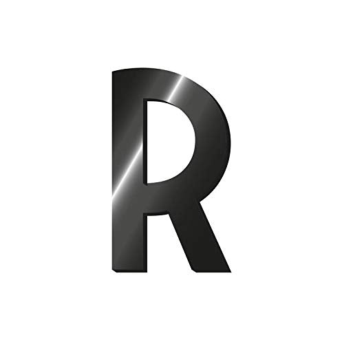Legami My Initial - Adhesive Metal Letter - R