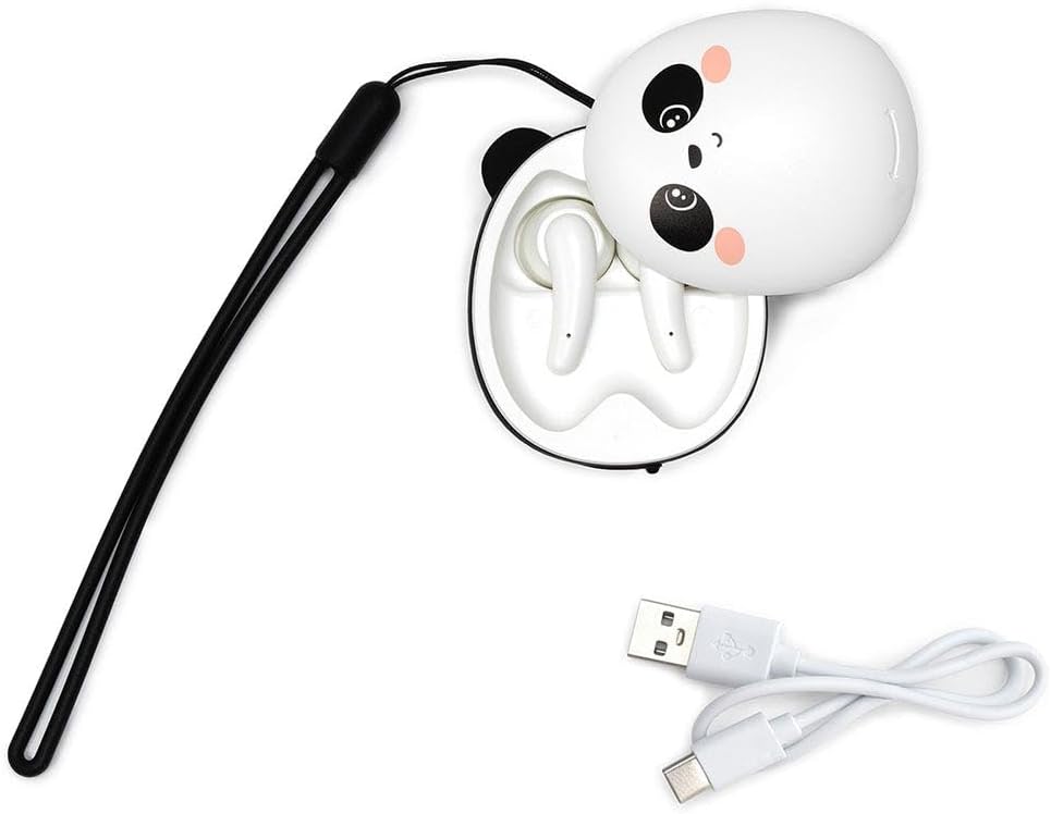 Legami - Bluetooth Earphones, Wireless Headphones, 5 Hours Playback, Automatic Connection iOS and Android, Dual Built-in Microphone, Touch Sensor, Charging Cable Included, 5.5 x 7 cm