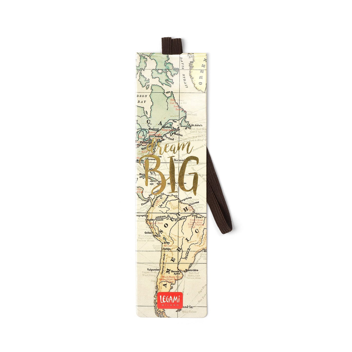 Legami SE0243 4.7 x 17.5 cm Paper Travel Bookmark Elastic Bookmark Keeps Book Closed Gift for Readers, Adult and Kids Gift for