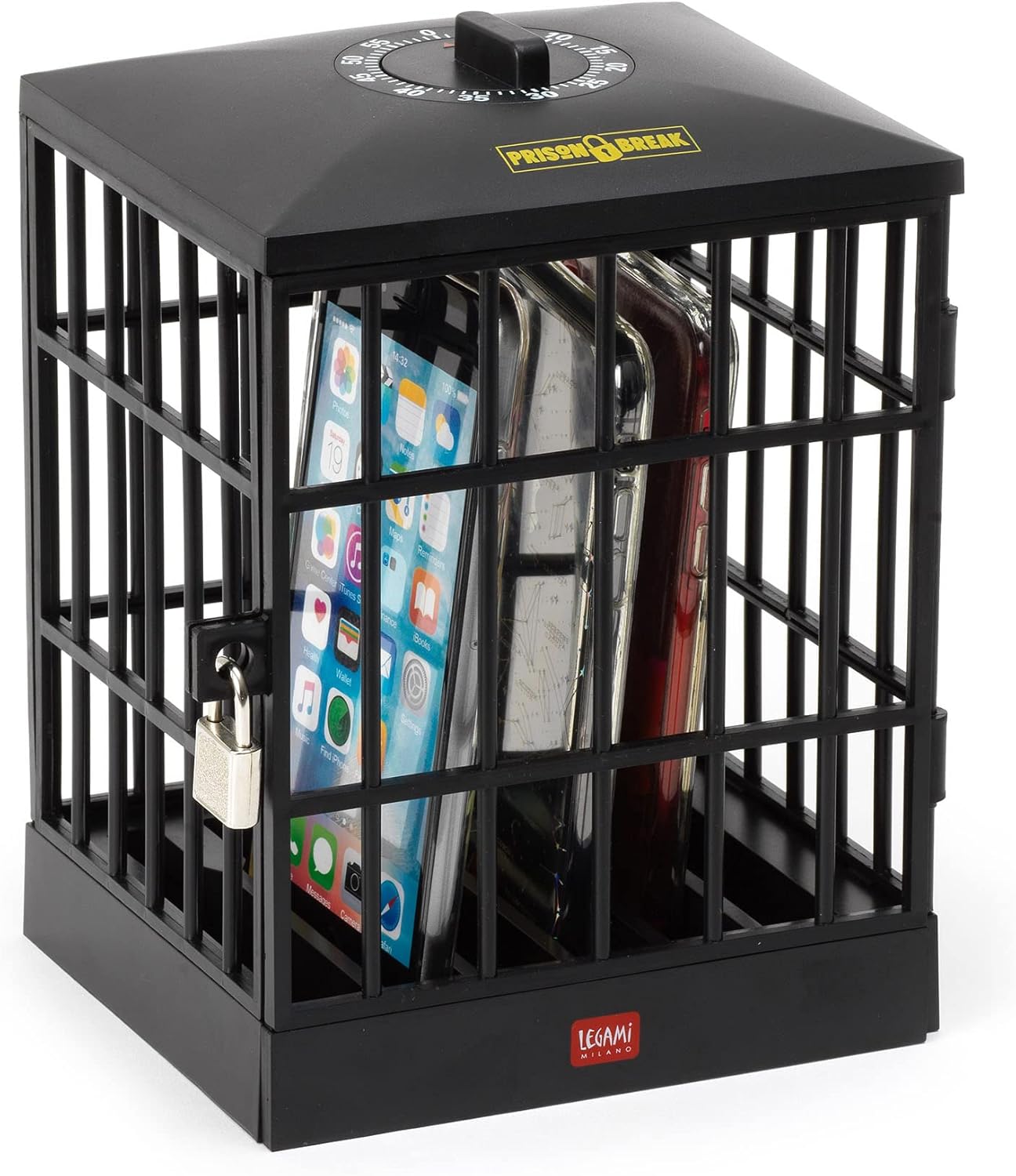 Legami Cell Phone Jail, Black, Standard