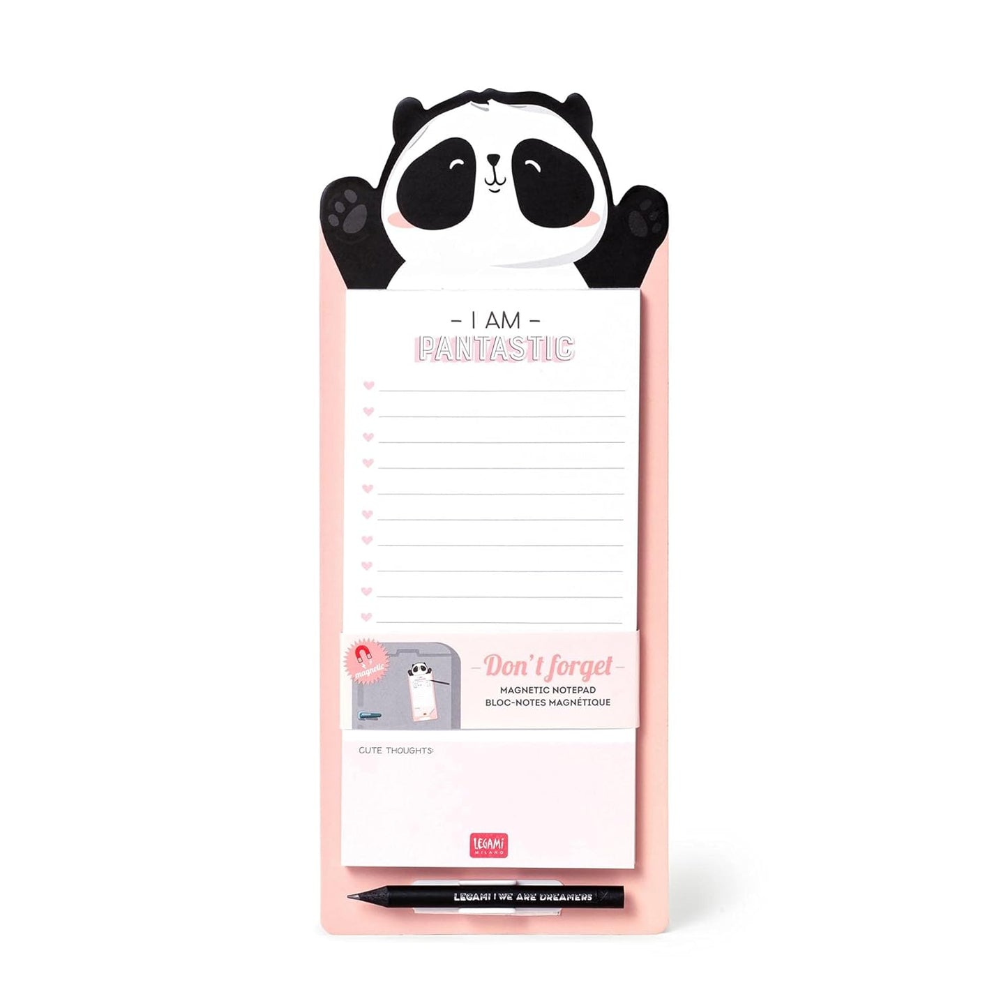 LEGAMI Don't Forget Panda Magnetic Notepad 11 x 28 cm