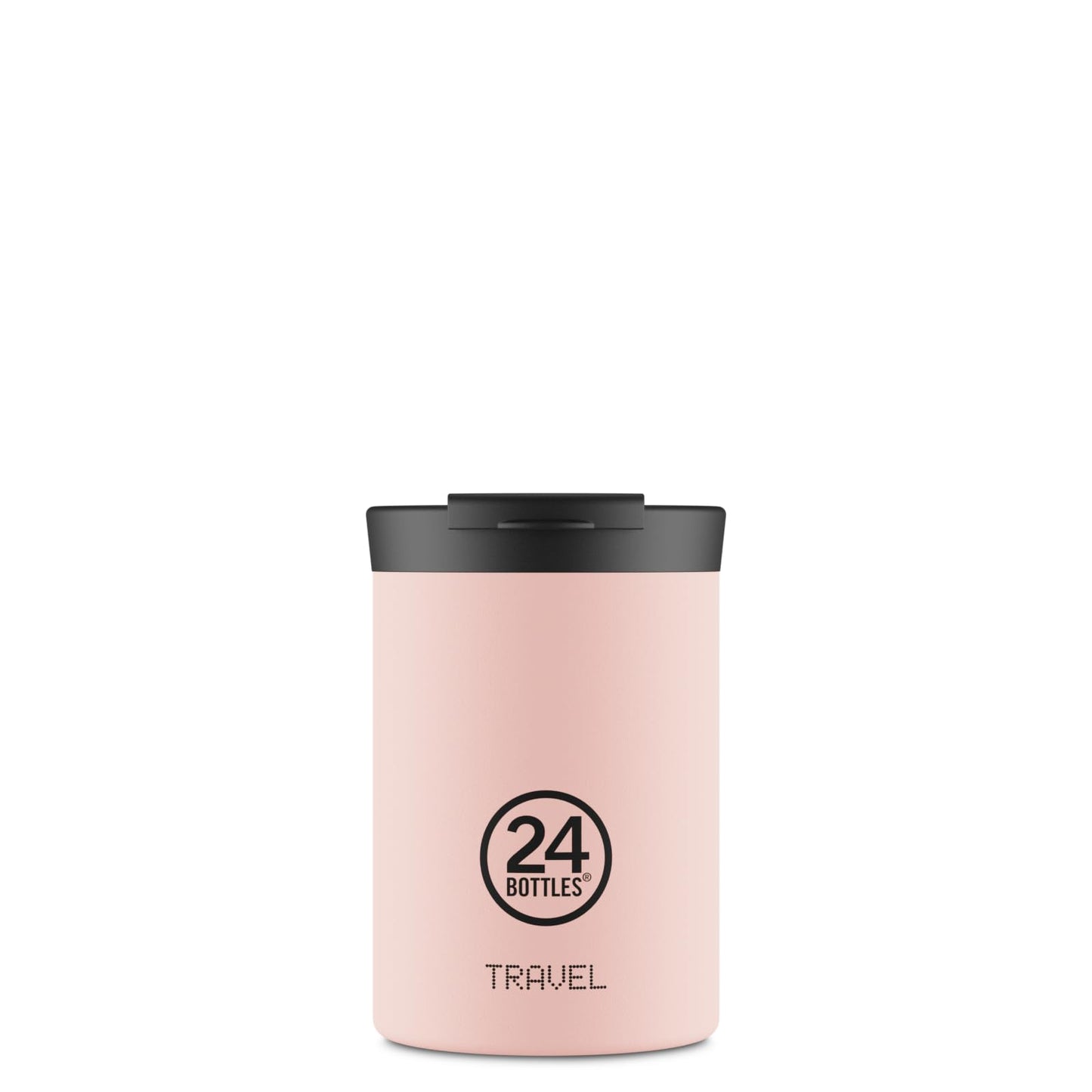 24Bottles Travel Tumbler - Thermal Coffee Mug, Tea, Drinks Stainless Steel 350 ml, Coffee Thermos 100% Airtight, Thermos 6hHot/24hCold, Thermal Bottle Ecological Mug Italian Design, Stone Dusty Pink