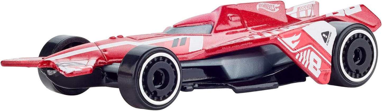 Hot Wheels Spielzeugautos, 5er-Pack Spielzeugautos im Maßstab 1:64 mit Deko und Verpackung zum Sammeln, Core Mattel 80. Jubiläum, Set mit 5 Fahrzeugen, JGK08