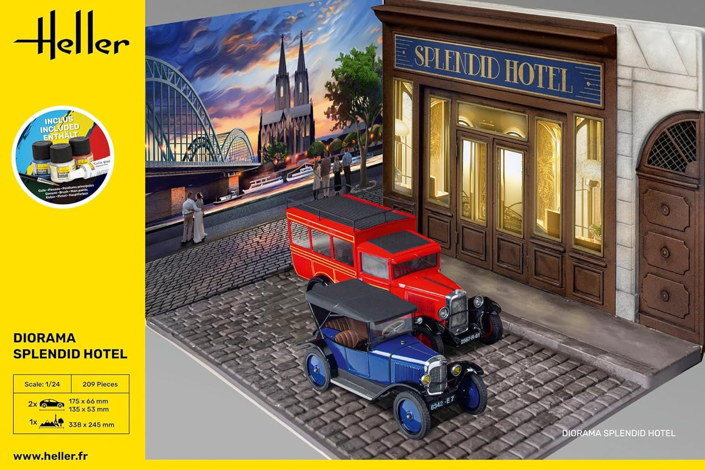 Heller 52330 Starter Kit Diorama Splendid Hotel 1/24