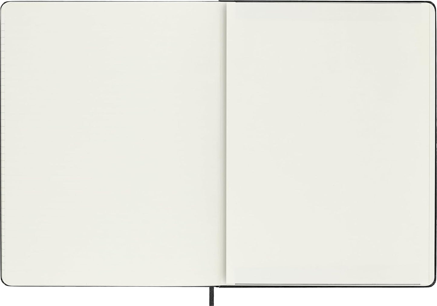 Moleskine Smart Pro Kalender 2026, für das Smart Writing Set 12 Monate Wochen Notizkalender, 1 W = 2 S, vertikal, XL, fester Einband, schwarz