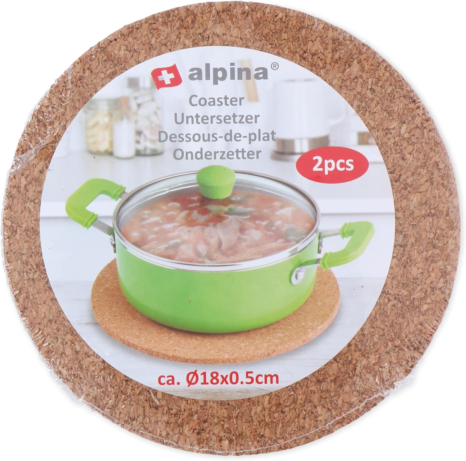 Onderzetter 18cm 2st.