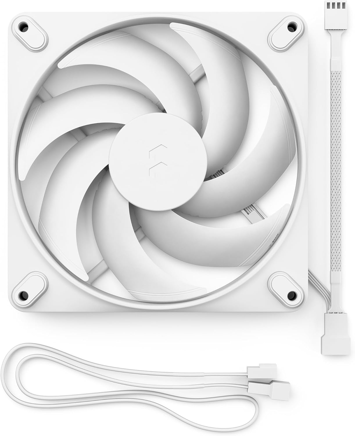 Fractal Design Momentum 14 - Silent PC Case Fan - 140 mm - Liquid Crystal Polymer LCP blades - FDB Fluid Dynamic Bearing - PWM control - Cooling Performance - Powerful Airflow - Quiet Operation -White