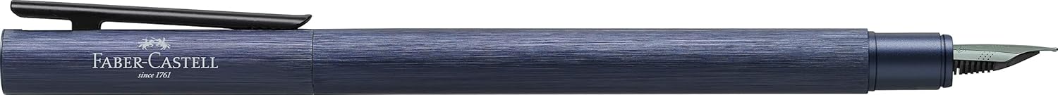 Faber-Castell Neo Slim Auminium B Fountain Pen - Dark Blue
