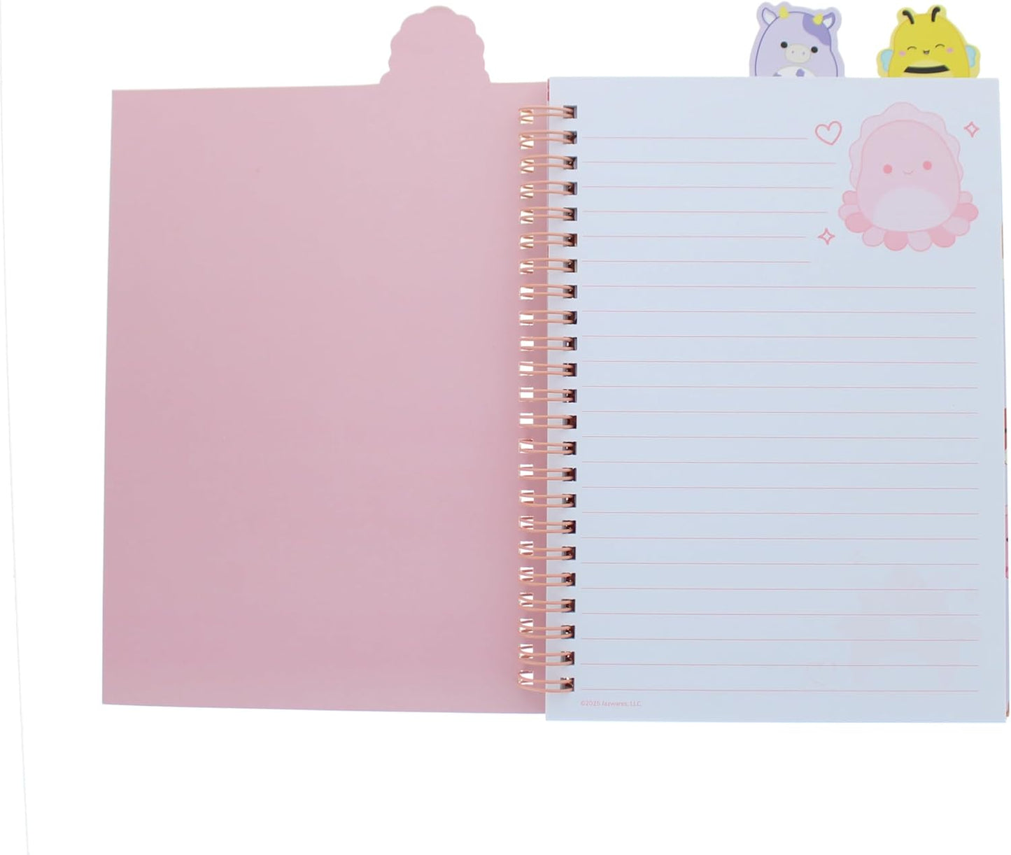 Blueprint Collections Squishmallows A5 Wirebound Notebook with Dividers, 80 Pages, Multicoloured Designs
